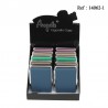 Etui 14 cigarettes 100mm simili cuir rubber coloris ass,display de 10