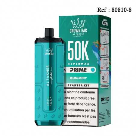 50K HyperMax Prime Gum Mint 6mg/mL Crown Bar Al Fakher
