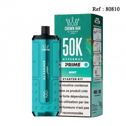 50K HyperMax Prime Mint 6mg/mL Crown Bar Al Fakher
