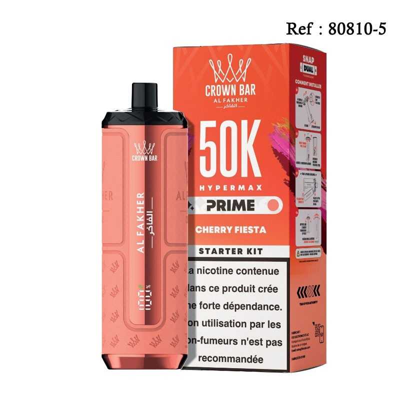 50K HyperMax Prime Cherry Fiesta 6mg/mL Crown Bar Al Fakher