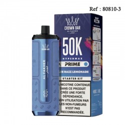 50K HyperMax Prime Blue Razz Lemonade 6mg/mL Crown Bar Al Fakher
