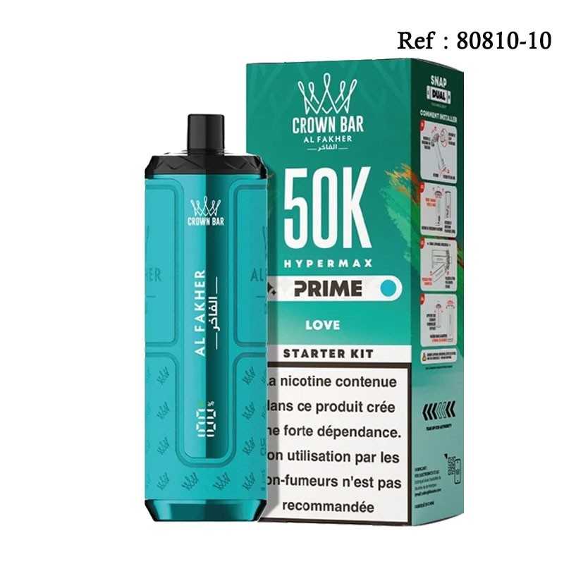 50K HyperMax Prime Love 6mg/mL Crown Bar Al Fakher