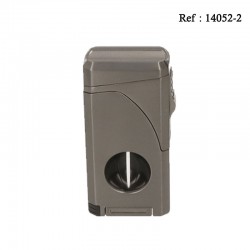 Winjet lighter 3 jet gun with cigar cutter Ø 51 V-cut and cigar rack
