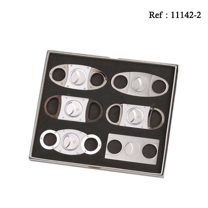 Cigae cutter double cut Silver assorteed per 6 pcs
