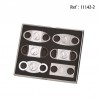 Cigae cutter double cut Silver assorteed per 6 pcs