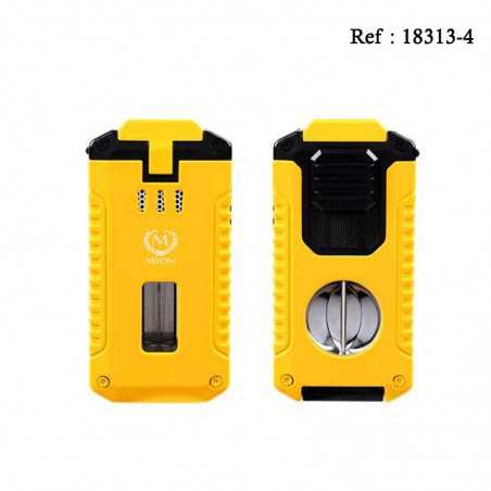 MYON Viraron 3 jet lighter Yellow with piercer and pin