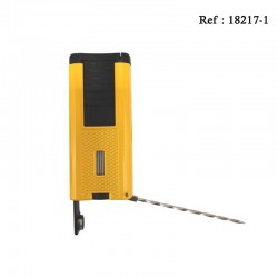 Briquet MYON CEYRESTE Triple Jet Jaune,avec emporte pièce et aiguille