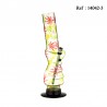 Acrylic transparent Bong 32 cm Ø 5cm with metal chillum