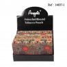 tobacco pouch Cork 5 designs 16 x 9 cm assorted per 10 pcs