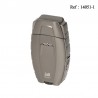 Briquet double jet Winjet Gun métal brossé, emporte-pièce, repose cigare