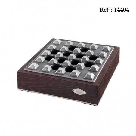 Cigar Ashtray Wood/metal 180 x 180 x 50 mm