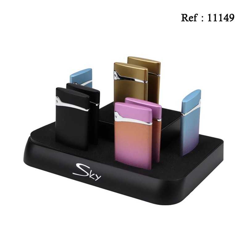 Sky Jet Laura Lighter, assorted colors, display of 8