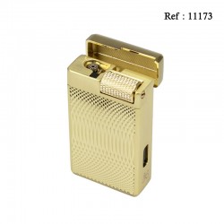 Jean Claude Gold Double-Flame Lighter (soft flame and jet flame)