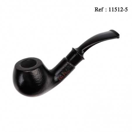 Pipe Mr Pipe bubinga wood,matte black,9 mm in gift box with pouch