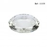 Ashtray crystal glass round