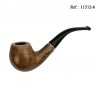 Pipe Mr Pipe ring-grained oak nat. ,matte black,9 mm in gift box