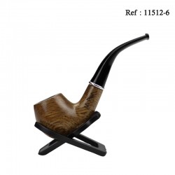 Pipe Mr Pipe ring-grained oak nat. ,matte black,9 mm in gift box