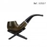 Pipe Mr Pipe bois d'ebène brun mat , 9 mm,en coffret avec pied