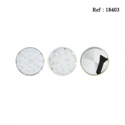 grinder metal 3 colors, 5cm, 4 parts per 6 pcs