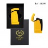 Myon cigar lighter double jet Yellow, cigar punch