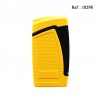 Myon cigar lighter double jet Yellow, cigar punch