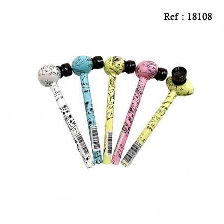 tobaccopipe glass dry pipe assorted per 24 pcs