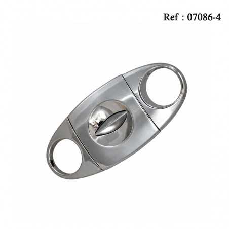 cigar cutter silver, V cut