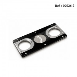 cigar cutter oval rectangular Black/Silver