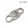 Cigar cutter stainless steel Silver