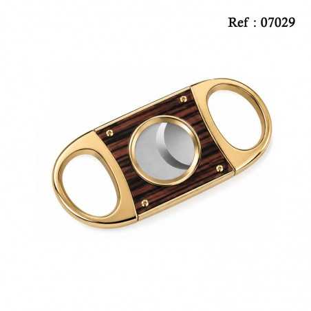 cigar cutter Gold/Wood
