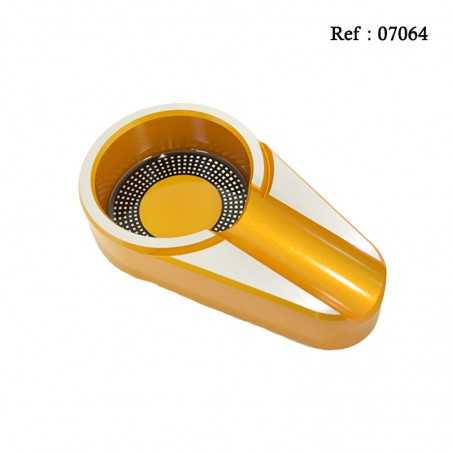 Cendrier cigare métal Jaune pour 1 cigare Ø 68mm