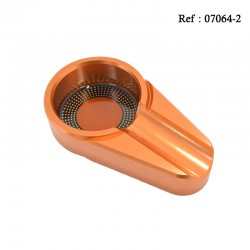 Cendrier cigare métal Orange pour 1 cigare Ø 68mm