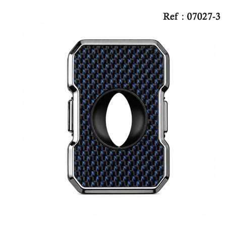 Cigar cutter Black & Blue Carbon, V cut