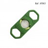 Coupe cigares ABS Vert avec repose cigare, 103 x 40mm