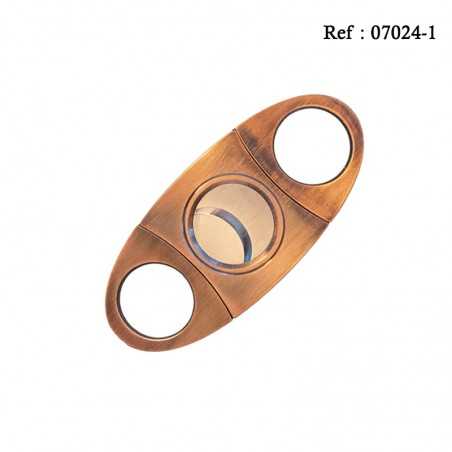 cigar cutter oval copper 90 x 40 x 4 mm