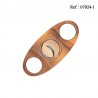 Coupe cigares oval cuivré 90 x 40 x 4 mm