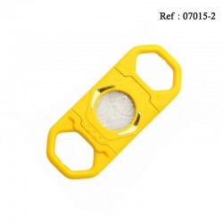 ABS Yellow Cigar cutter 103 x 40mm