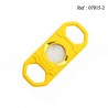 Coupe cigares ABS Jaune avec repose cigare, 103 x 40mm