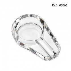 Cendrier cigare en verre transparent pour 1 cigare