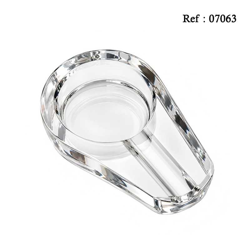 Cendrier cigare en verre transparent pour 1 cigare