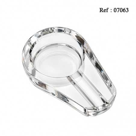 Cendrier cigare en verre transparent pour 1 cigare