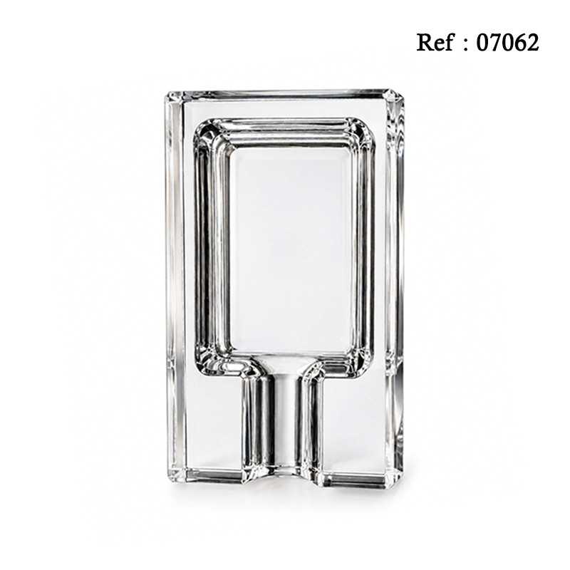 Glass rectangular cigar ashtray for 1 cigar 120 x63x28mm