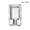 Glass rectangular cigar ashtray for 1 cigar 120 x63x28mm