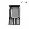 Cendrier cigare en verre Noir transparent pour 1 cigare 120 x63x28mm