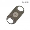 cigar cutter oval gun metal 85 x 42 x 4 mm