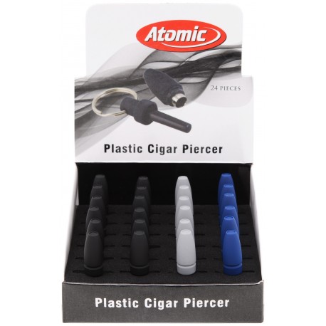 plastic cigar piercer  assorted per 24 pcs