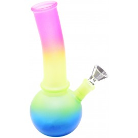 glass bong 20 cm, 3.5 mm, frosty rainbow